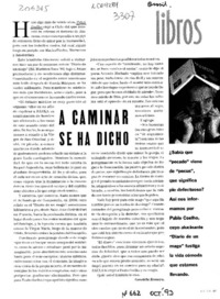 A caminar se ha dicho  [artículo] Graciela Romero.