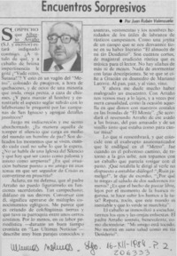 Encuentros sorpresivos