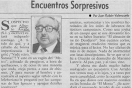 Encuentros sorpresivos