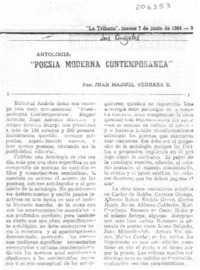 Poesía moderna contemporánea"