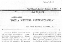 Poesía moderna contemporánea"