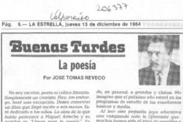 La poesía