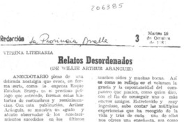 "Relatos desordenados"