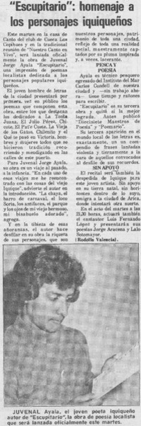 "Escupitario", homenaje a los personajes iquiqueños