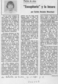 "Escupitario" y la locura