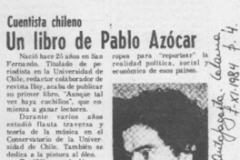 Un Libro de Pablo Azócar