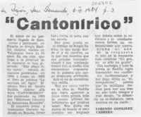 "Cantonírico"