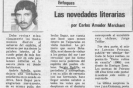 Las novedades literarias