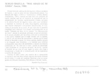 Sergio Badilla, "Más abajo de mi rama"