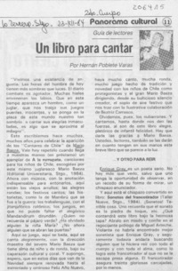 Un libro para cantar