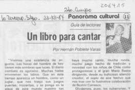 Un libro para cantar