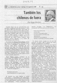 También los chilenos de fuera