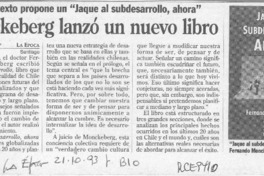 Monckeberg lanzó un nuevo libro  [artículo].