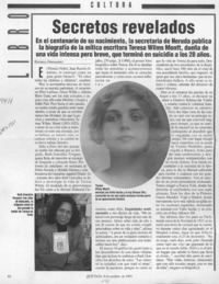 Secretos revelados  [artículo] Eugenia Fernández.