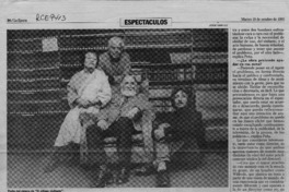 Obra teatral sobre tema de la reconciliación  [artículo] Yael Zaliasnik.