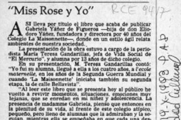 "Mis Rose y yo"  [artículo]