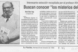 Buscan conocer "los misterios del idioma"  [artículo] María Eliana Vega.