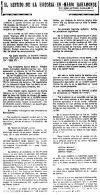 El sentido de la historia en Mario Bahamonde