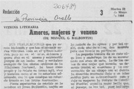 "Amores, mujeres y veneno"