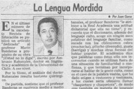 La lengua mordida
