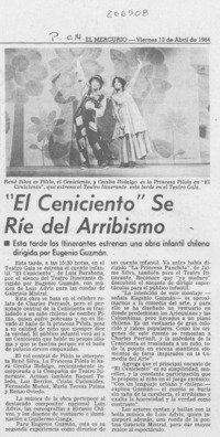 "El Ceniciento" se ríe del arribismo