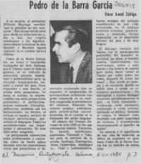 Pedro de la Barra García