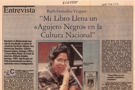 "Mi libro llena un "agujero negro" en la cultura nacional"