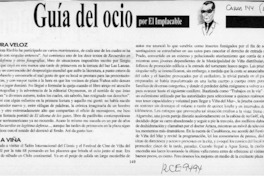 Lectura veloz  [artículo] El implacable.