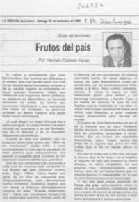 "Frutos del país"