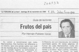 "Frutos del país"
