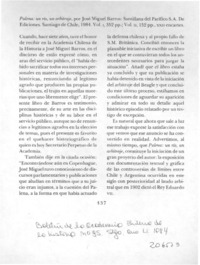 "Palena, un río, un arbitraje"