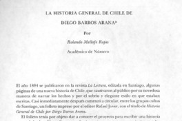 La historia de Chile de Diego Barros Arana