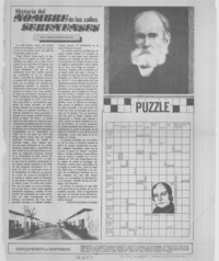 Historia del nombre de las calles serenenses