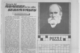 Historia del nombre de las calles serenenses