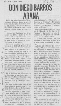 Don Diego Barros Arana
