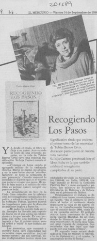 "Recogiendo los pasos -- "