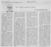 Don Tobías recoge los pasos