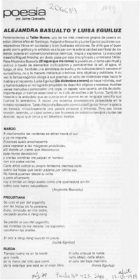 Alejandra Basualto y Luisa Eguiluz