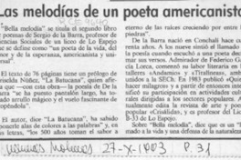 Las Melodías de un poeta americanista  [artículo].