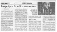 Los peligros de subir a un ascensor  [artículo] Pedro Labra.
