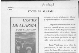 Voces de alarma  [artículo].