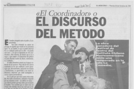 "El coordinador" o el discurso del método