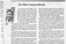 Un libro sorprendente  [artículo] Antonio Rojas Gómez.