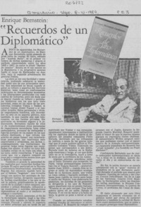 "Recuerdos de un diplomático"