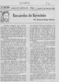 Recuerdos de Bernstein