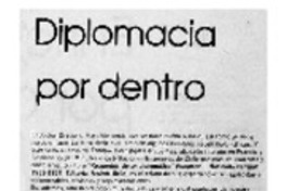 Diplomacia por dentro