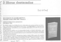 "Recuerdos de un diplomático"