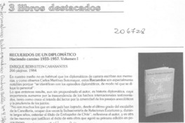 "Recuerdos de un diplomático"