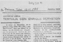 Tertulia con Enrique Bernstein