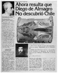 Ahora resulta que Diego de Almagro no descubrió Chile